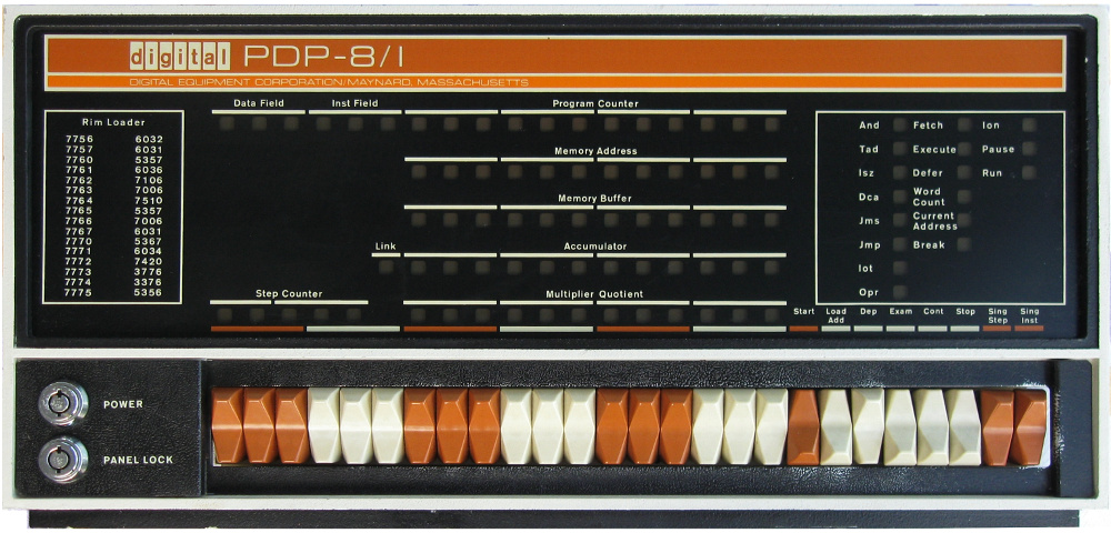 PDP8I Front Panel